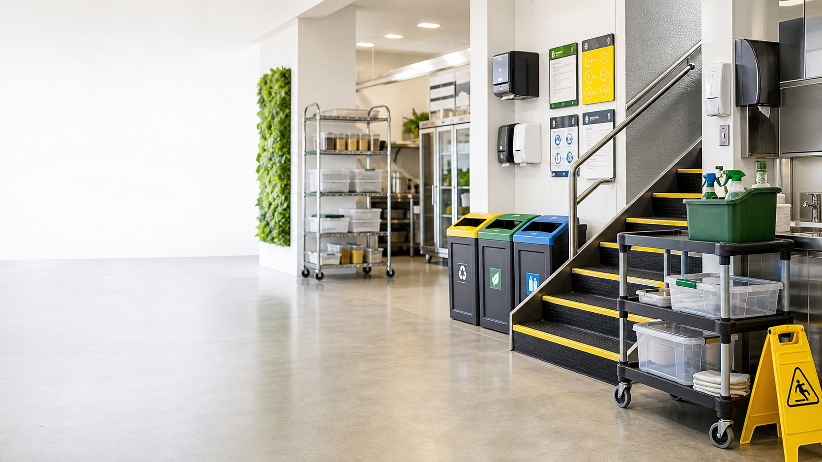 EcoSmart workplace products arranged for commercial use