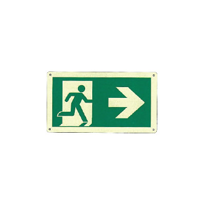 Pictogram Right Exit Sign - 24M Viewing Distance